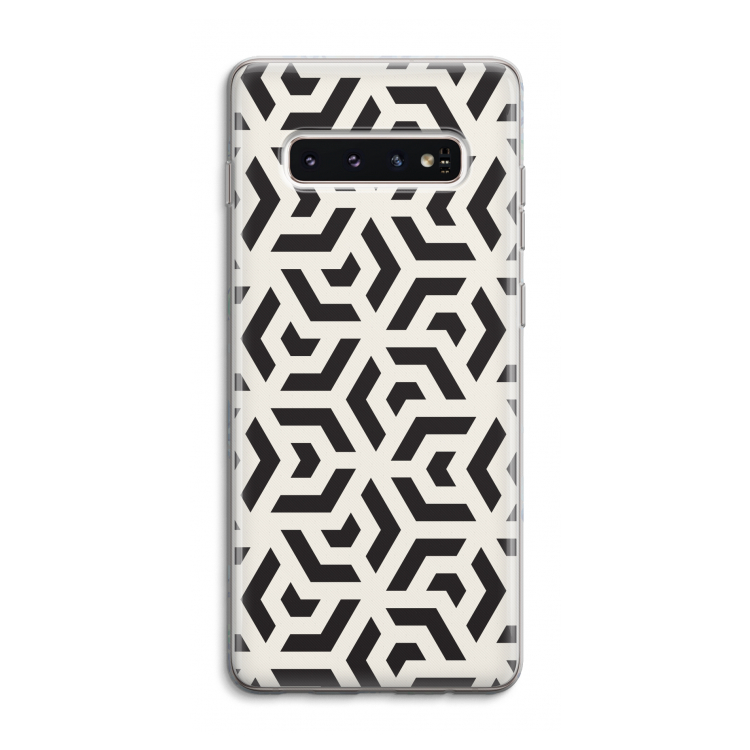 Crazy pattern: Samsung Galaxy S10 4G Transparant Hoesje