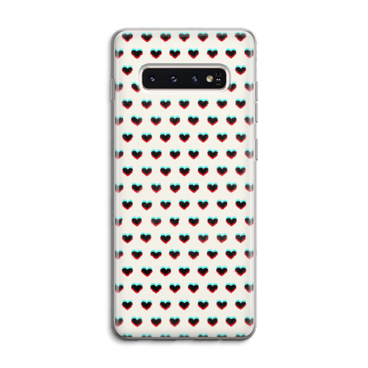 Hartjes: Samsung Galaxy S10 4G Transparant Hoesje
