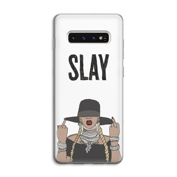 Slay All Day: Samsung Galaxy S10 4G Transparant Hoesje