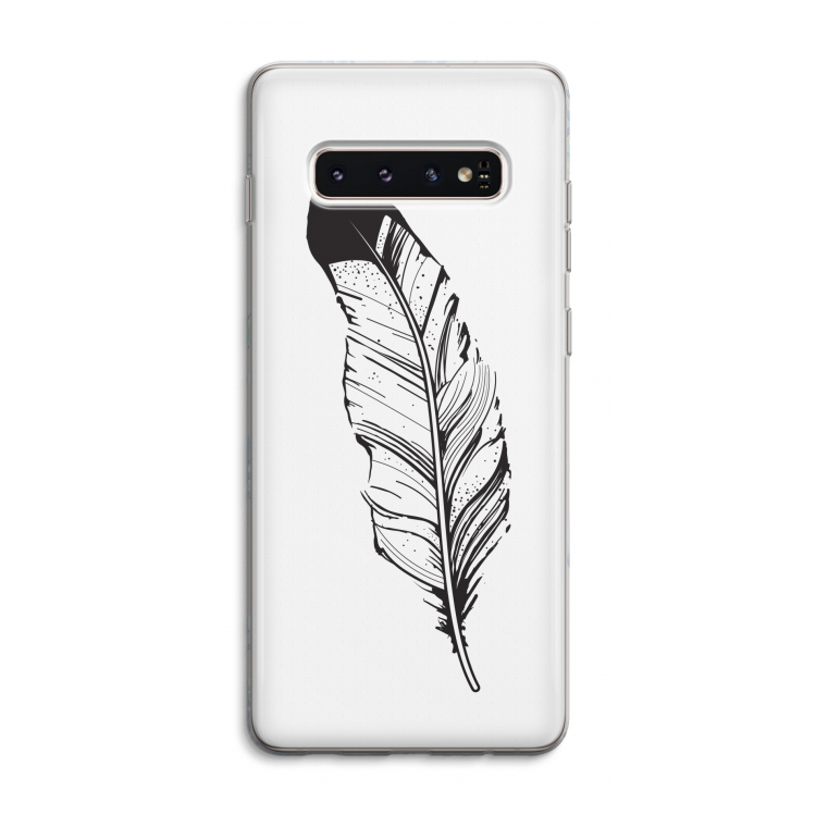 Pluim: Samsung Galaxy S10 4G Transparant Hoesje