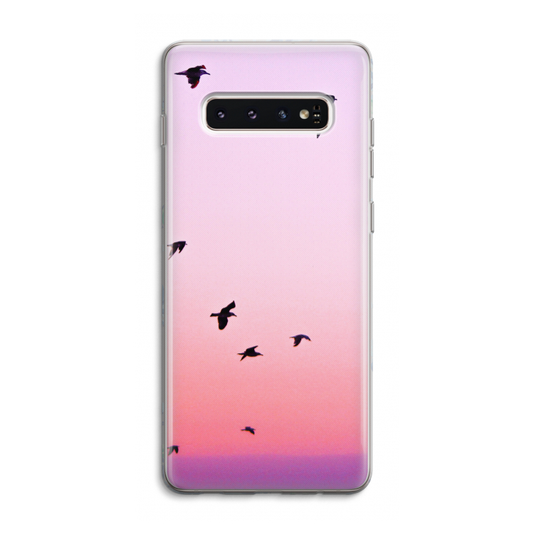 Fly away: Samsung Galaxy S10 4G Transparant Hoesje