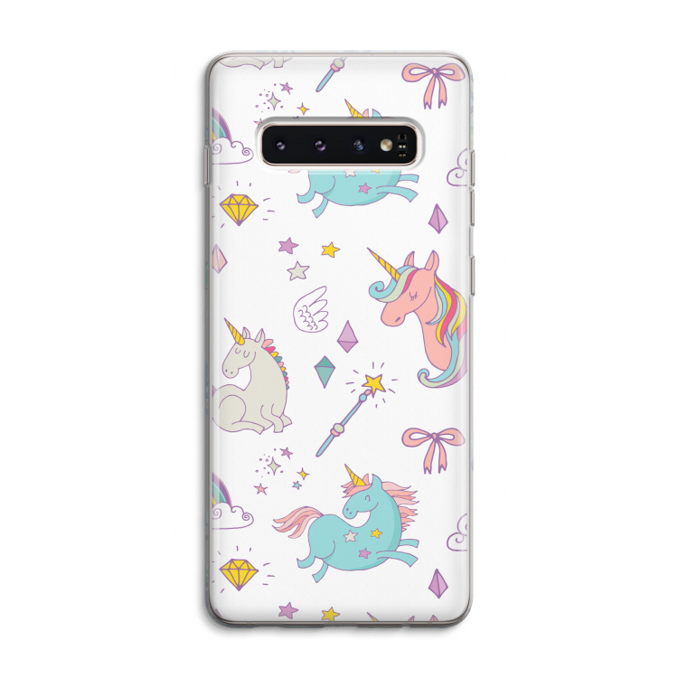 Fantasiewereld: Samsung Galaxy S10 4G Transparant Hoesje