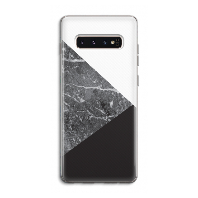 Combinatie marmer: Samsung Galaxy S10 4G Transparant Hoesje