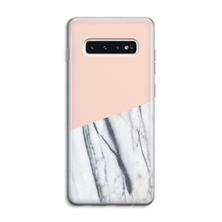 A touch of peach: Samsung Galaxy S10 4G Transparant Hoesje
