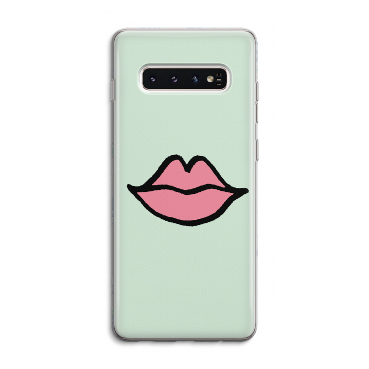 Kusje: Samsung Galaxy S10 4G Transparant Hoesje