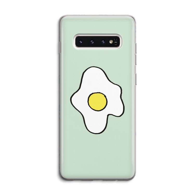 Spiegelei: Samsung Galaxy S10 4G Transparant Hoesje