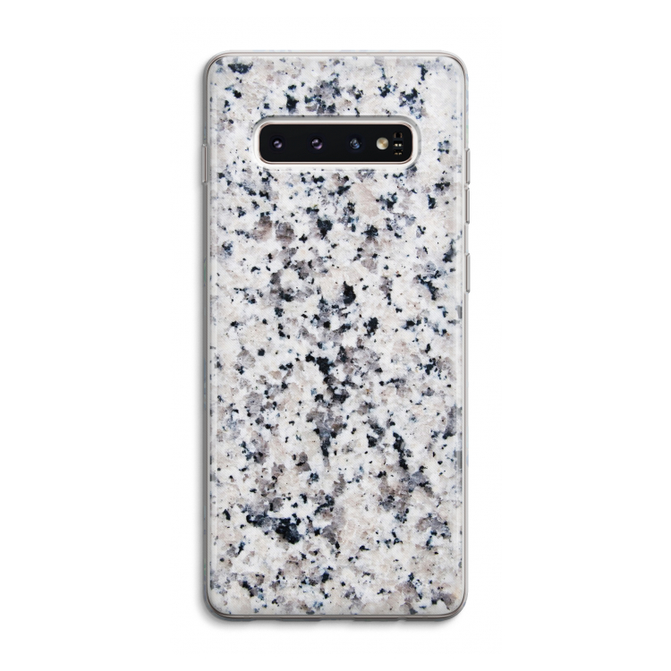 Gespikkelde marmer: Samsung Galaxy S10 4G Transparant Hoesje