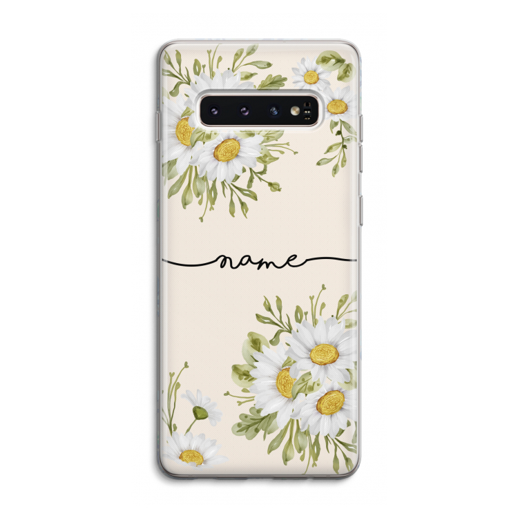 Daisies: Samsung Galaxy S10 4G Transparant Hoesje