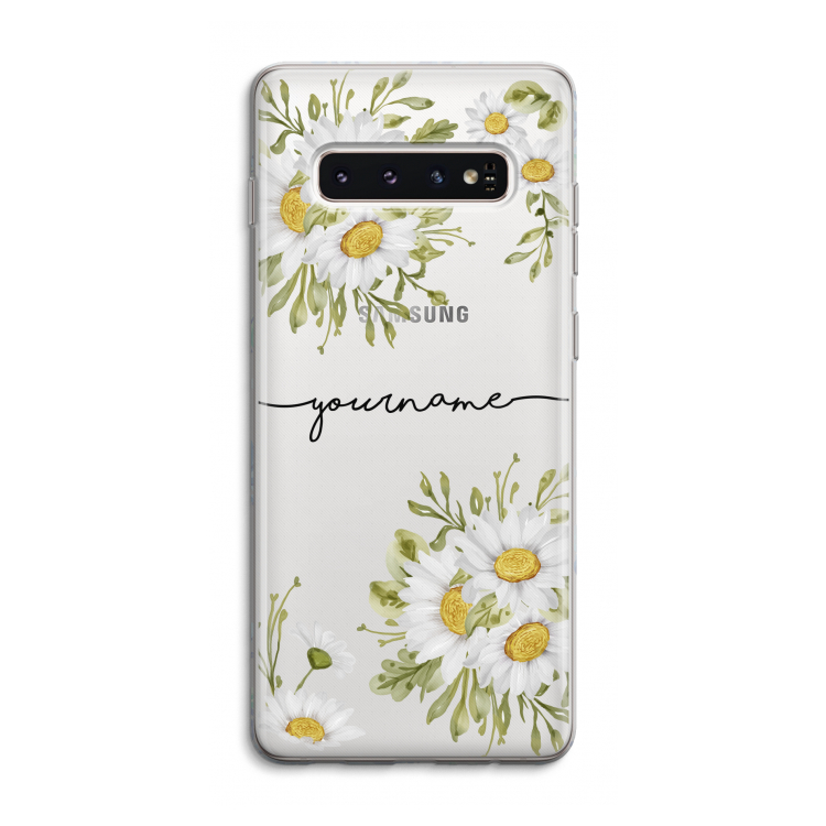 Daisies: Samsung Galaxy S10 4G Transparant Hoesje