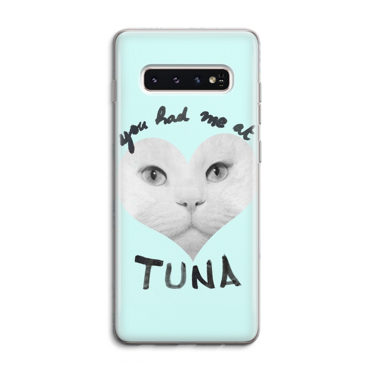 You had me at tuna: Samsung Galaxy S10 4G Transparant Hoesje
