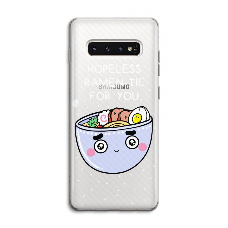 I'm A Hopeless Ramen-Tic For You: Samsung Galaxy S10 4G Transparant Hoesje