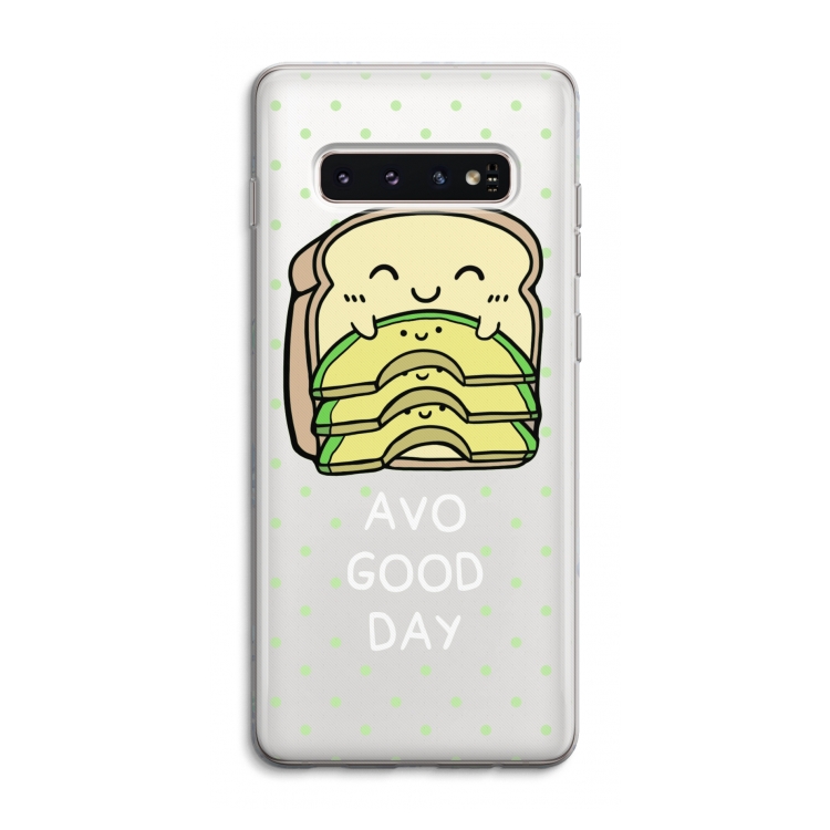 Avo Good Day: Samsung Galaxy S10 4G Transparant Hoesje
