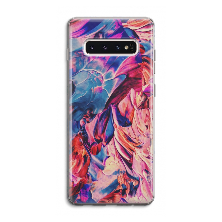 Pink Orchard: Samsung Galaxy S10 4G Transparant Hoesje