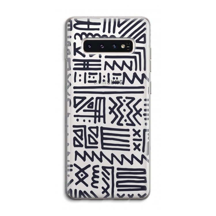 Marrakech print: Samsung Galaxy S10 4G Transparant Hoesje