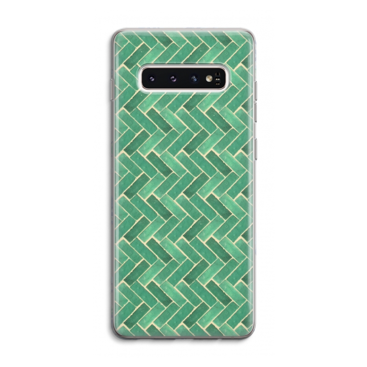 Moroccan tiles 2: Samsung Galaxy S10 4G Transparant Hoesje