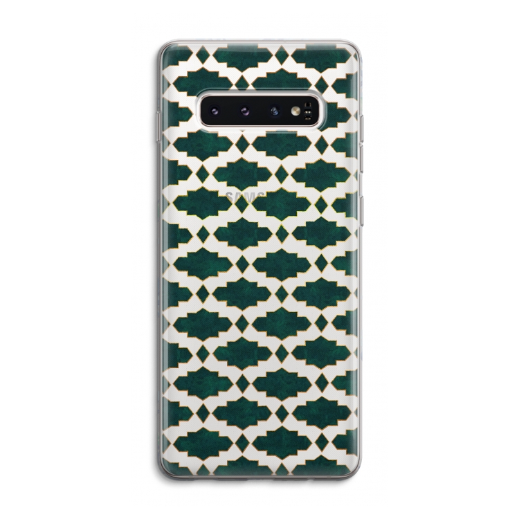 Moroccan tiles: Samsung Galaxy S10 4G Transparant Hoesje