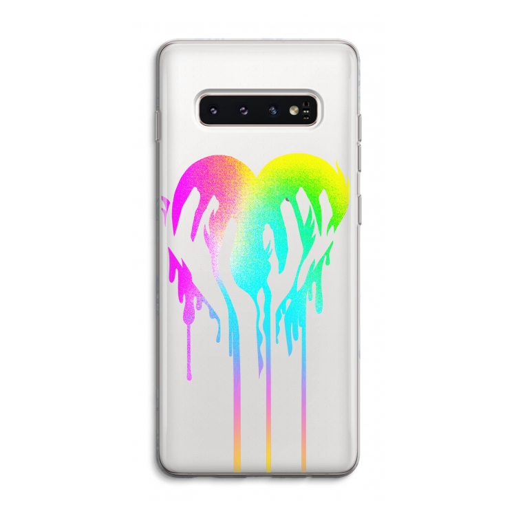 Hold My Heart: Samsung Galaxy S10 4G Transparant Hoesje