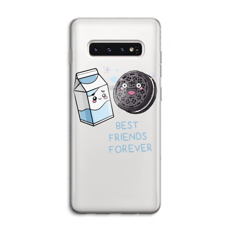 Best Friend Forever: Samsung Galaxy S10 4G Transparant Hoesje