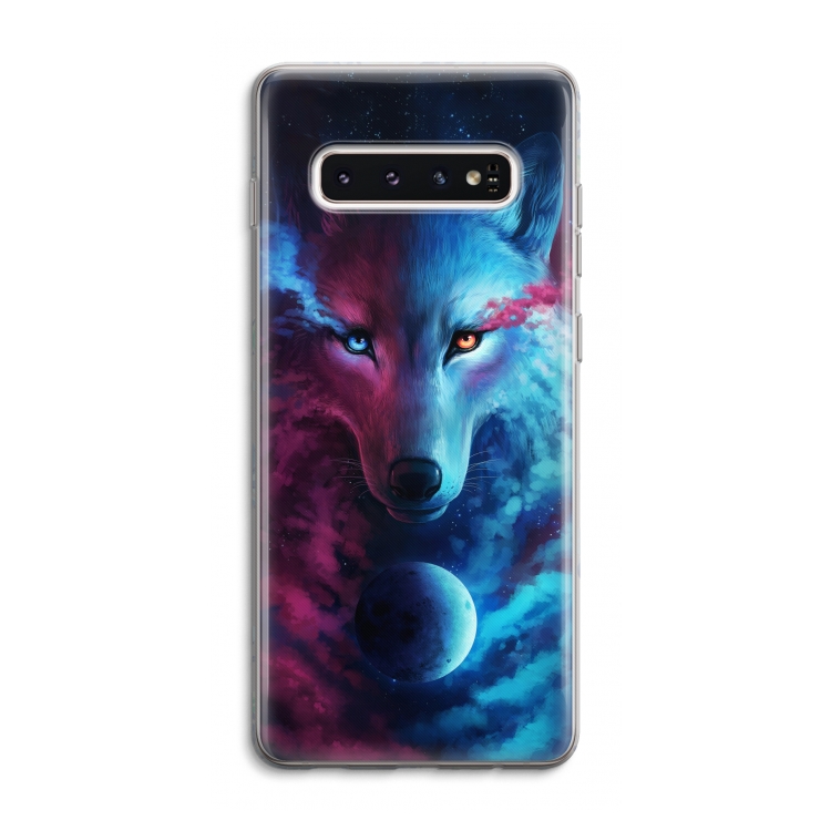 Where Light And Dark Meet: Samsung Galaxy S10 4G Transparant Hoesje
