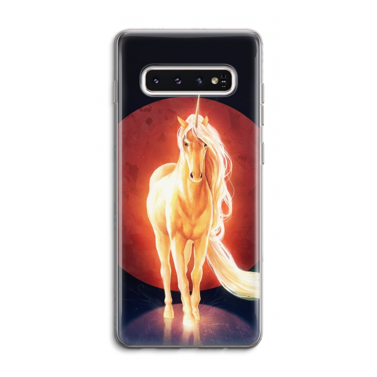 Last Unicorn: Samsung Galaxy S10 4G Transparant Hoesje