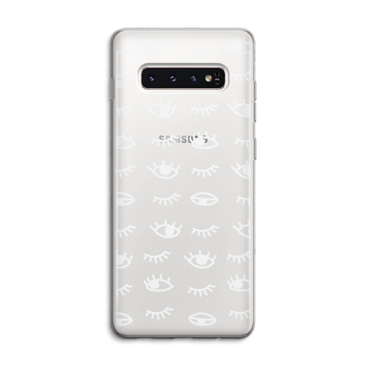 Eye pattern #3: Samsung Galaxy S10 4G Transparant Hoesje