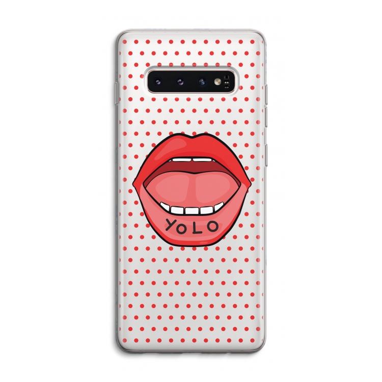 Yolo Denise: Samsung Galaxy S10 4G Transparant Hoesje