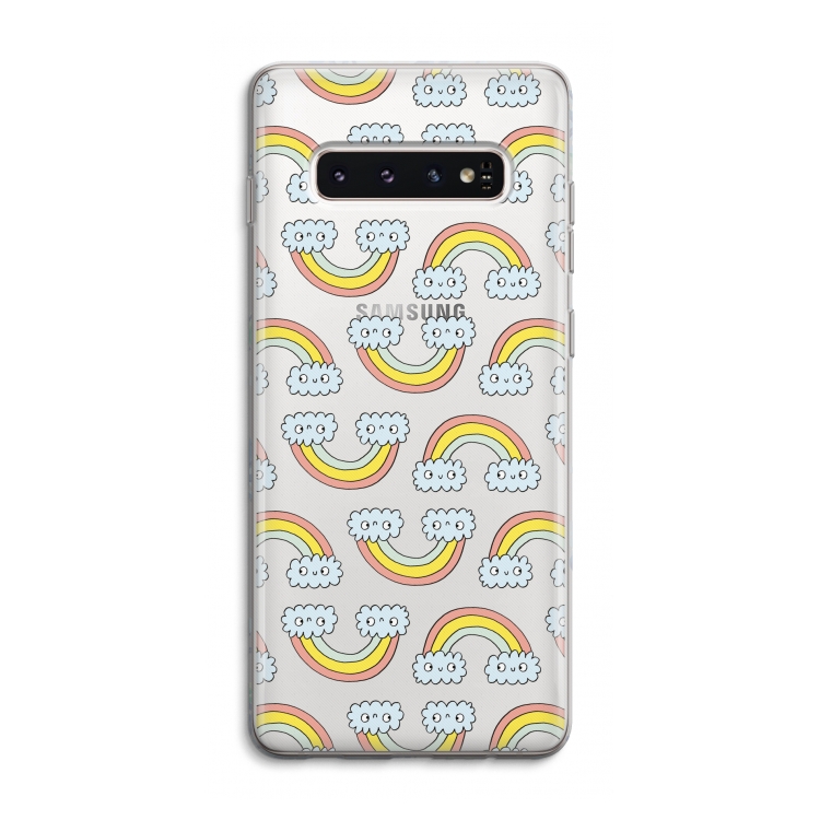 Regenboog: Samsung Galaxy S10 4G Transparant Hoesje