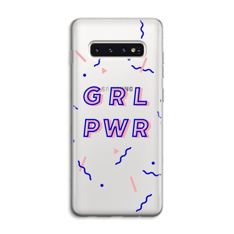 GRL PWR: Samsung Galaxy S10 4G Transparant Hoesje