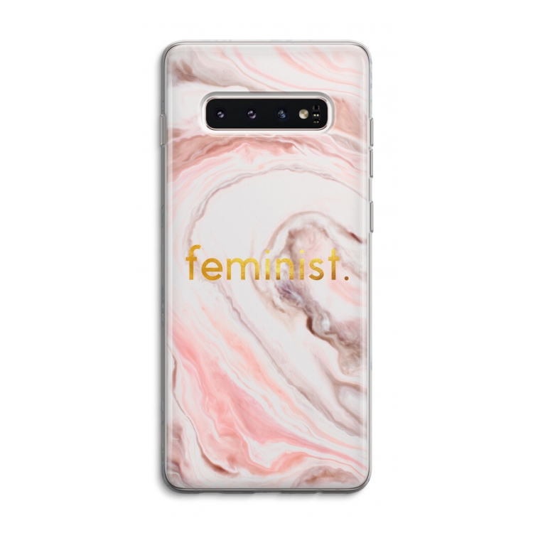 Feminist: Samsung Galaxy S10 4G Transparant Hoesje