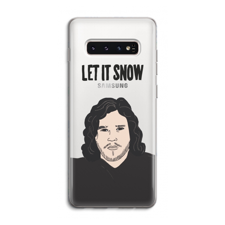 Let It Snow: Samsung Galaxy S10 4G Transparant Hoesje
