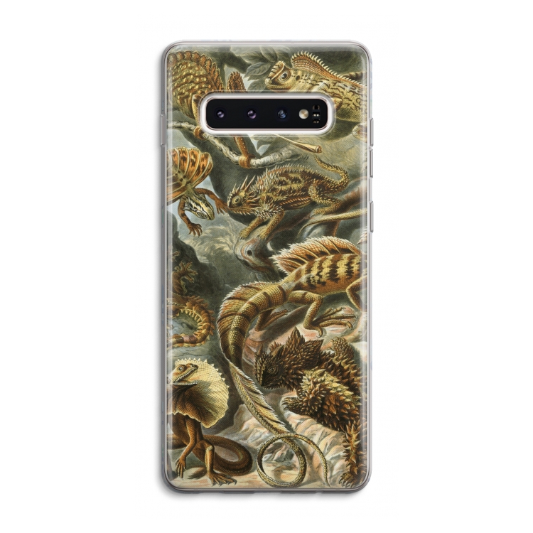 Haeckel Lacertilia: Samsung Galaxy S10 4G Transparant Hoesje