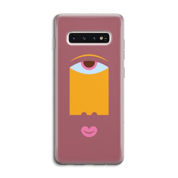 Mono V: Samsung Galaxy S10 4G Transparant Hoesje
