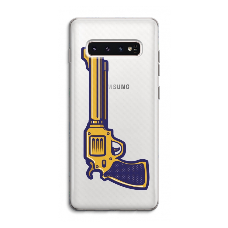 Pew Pew Pew: Samsung Galaxy S10 4G Transparant Hoesje
