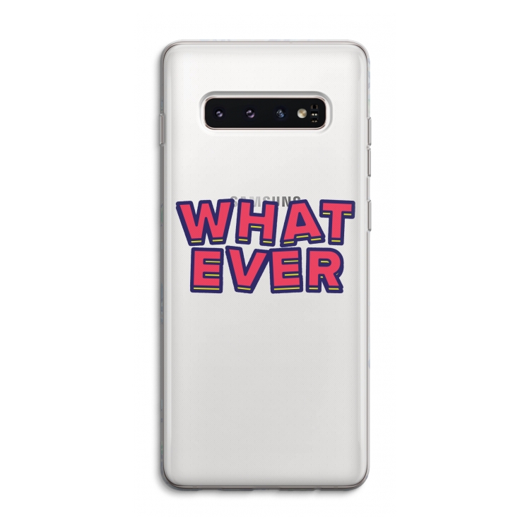 Whatever: Samsung Galaxy S10 4G Transparant Hoesje