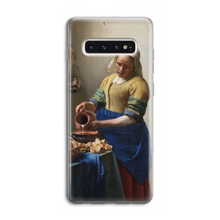 The Milkmaid: Samsung Galaxy S10 4G Transparant Hoesje