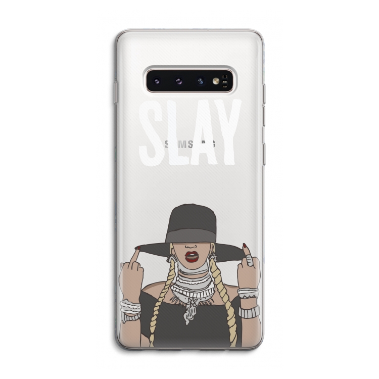 Slay All Day: Samsung Galaxy S10 4G Transparant Hoesje