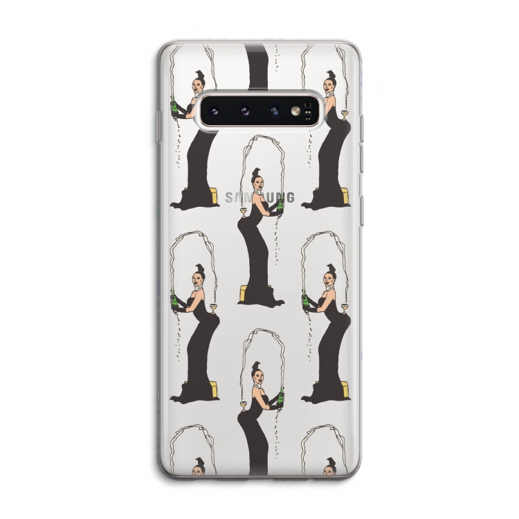 Pop Some Kim: Samsung Galaxy S10 4G Transparant Hoesje