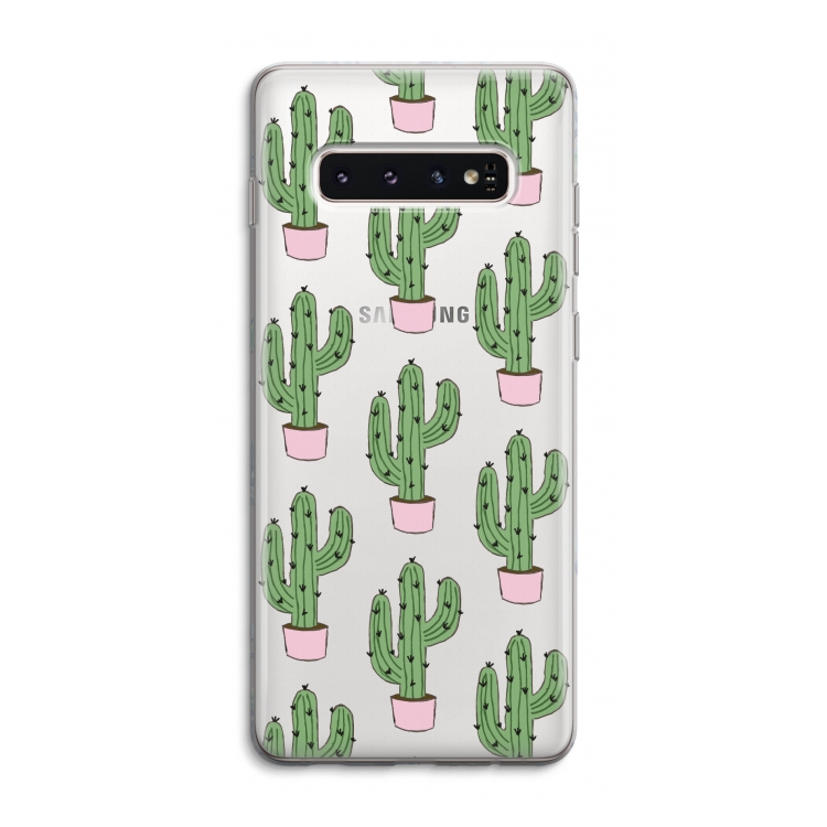 Cactus Lover: Samsung Galaxy S10 4G Transparant Hoesje