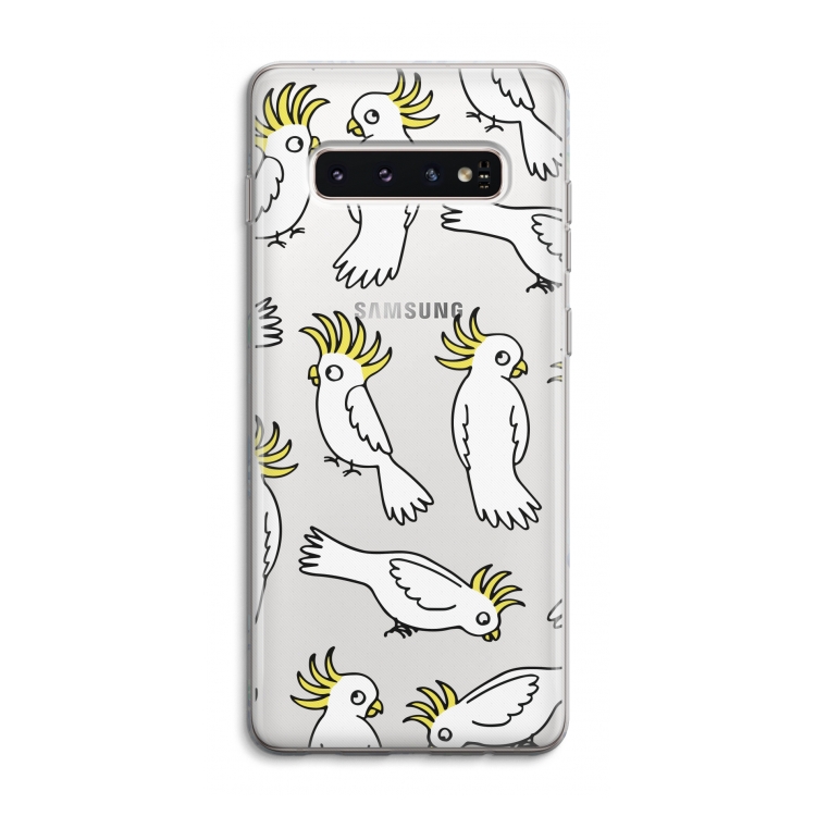 Papegaai: Samsung Galaxy S10 4G Transparant Hoesje
