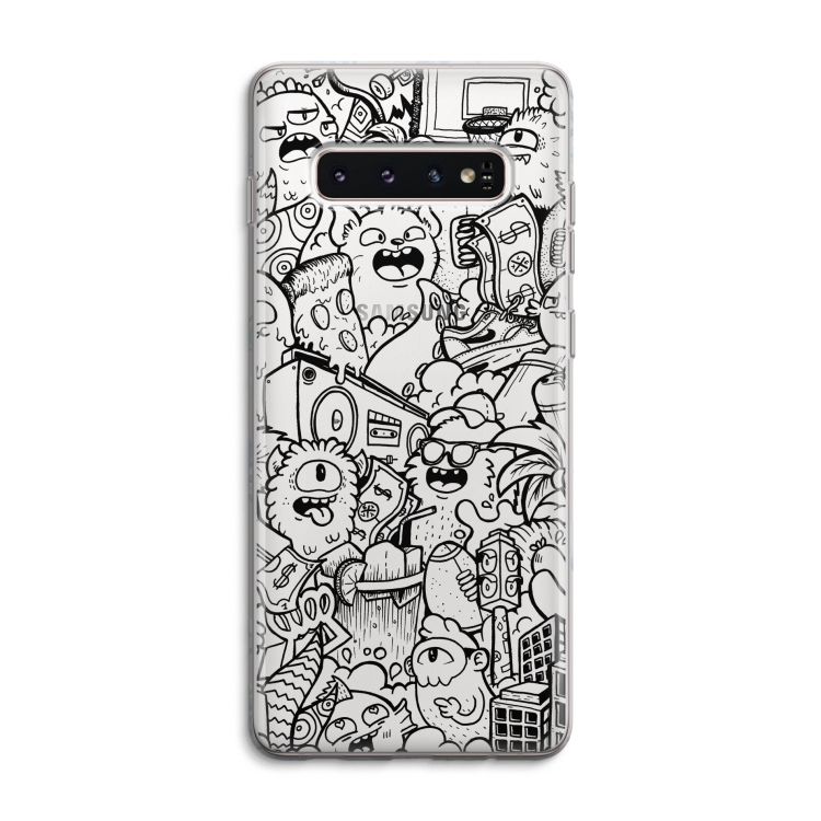 Vexx Black City : Samsung Galaxy S10 4G Transparant Hoesje