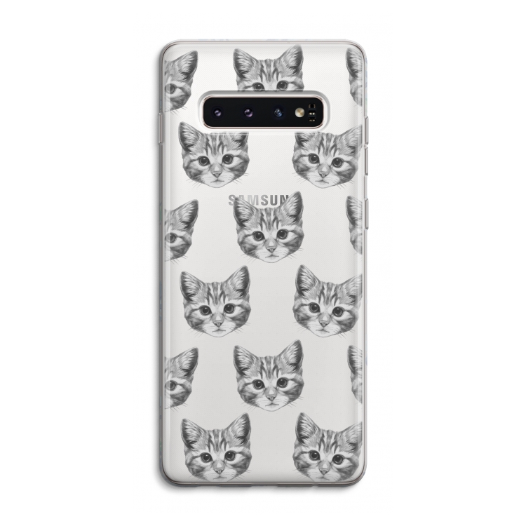 Kitten: Samsung Galaxy S10 4G Transparant Hoesje