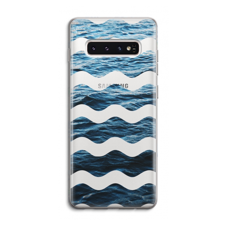 Oceaan: Samsung Galaxy S10 4G Transparant Hoesje