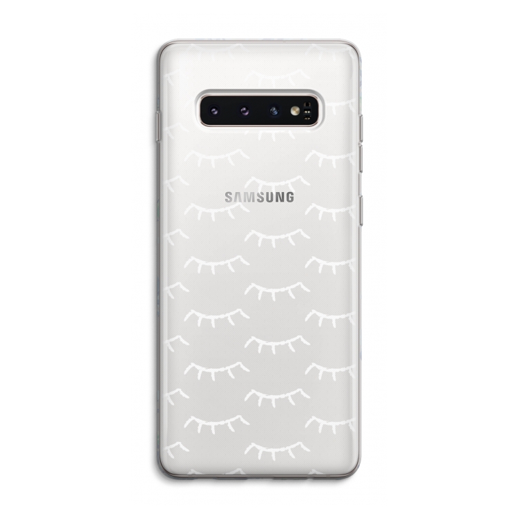 Wimpers: Samsung Galaxy S10 4G Transparant Hoesje