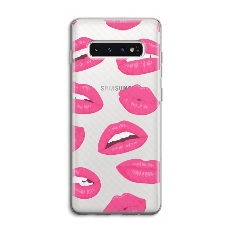 Bite my lip: Samsung Galaxy S10 4G Transparant Hoesje