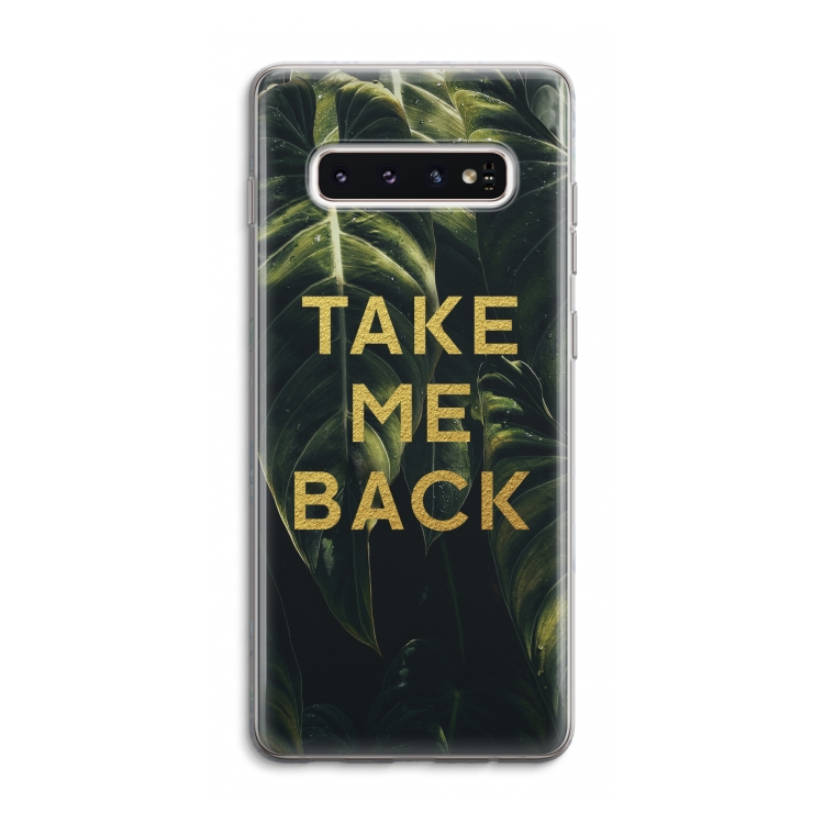 Take me back: Samsung Galaxy S10 4G Transparant Hoesje