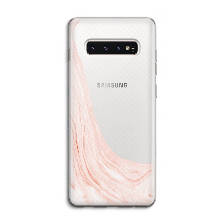 Peach bath: Samsung Galaxy S10 4G Transparant Hoesje