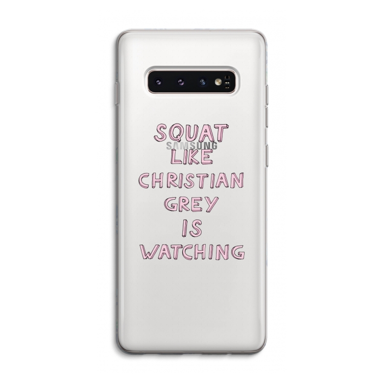 Christian Grey: Samsung Galaxy S10 4G Transparant Hoesje