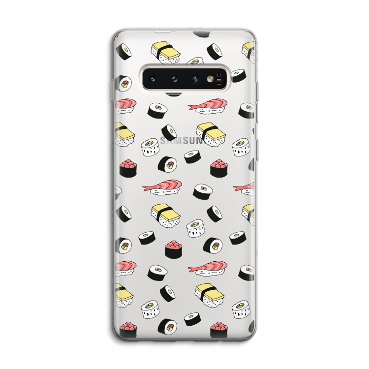 Sushi time: Samsung Galaxy S10 4G Transparant Hoesje