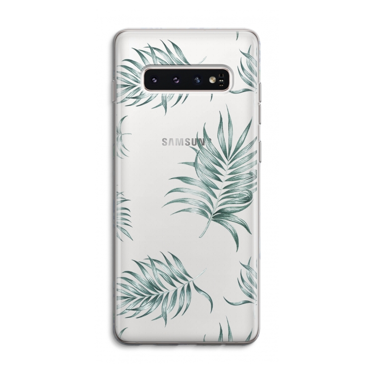 Simple leaves: Samsung Galaxy S10 4G Transparant Hoesje