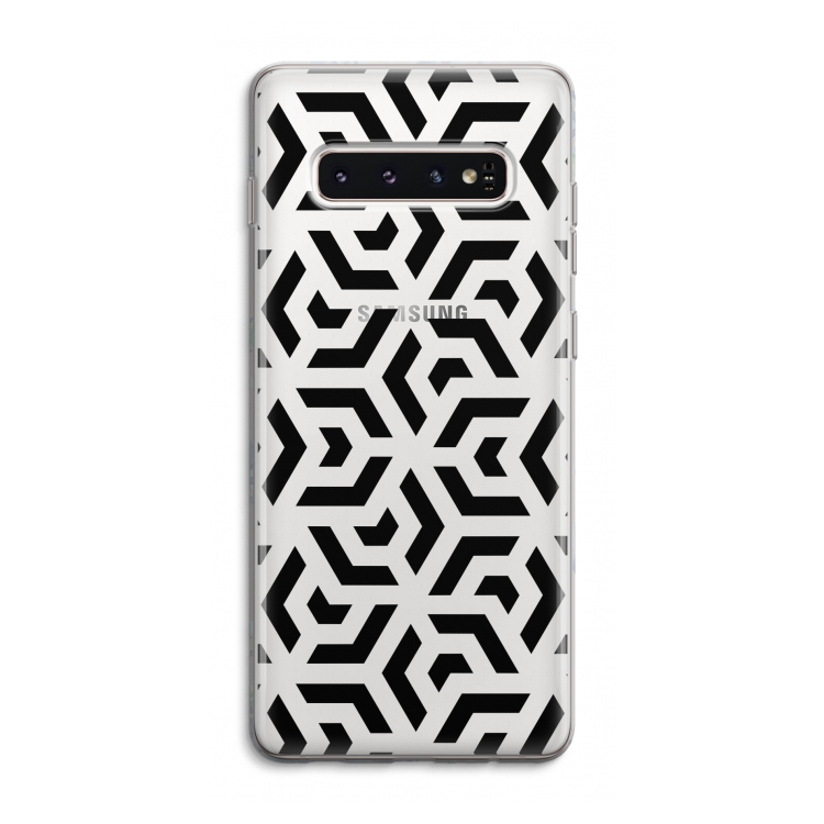 Crazy pattern: Samsung Galaxy S10 4G Transparant Hoesje